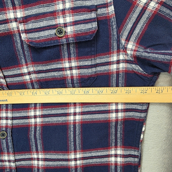 Jachs Navy and Red Plaid Button Down Shirt - Picture 14 of 16